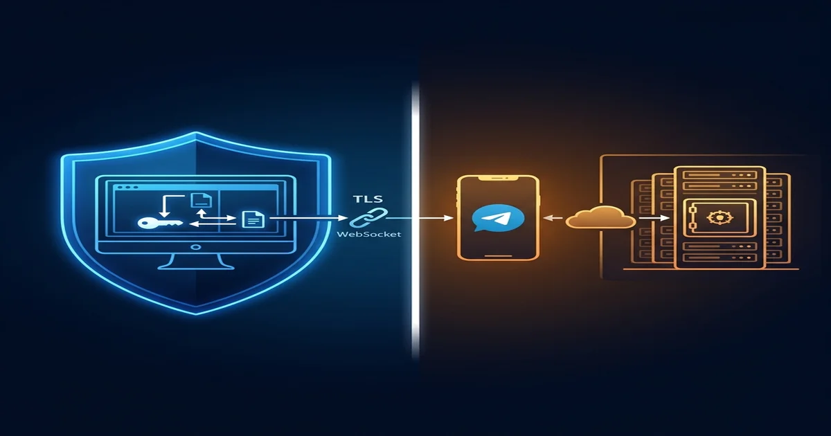 Side-by-side architecture diagram contrasting a local desktop MEV agent with a hosted Telegram trading bot